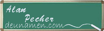 Alan Pecher Visitenkarte